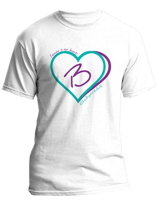 Shine Bright Like Bella Logo Tee - Turquoise & Purple